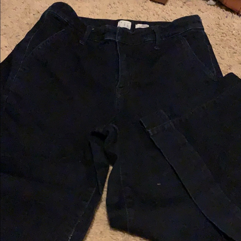 Dressy wide leg jeans